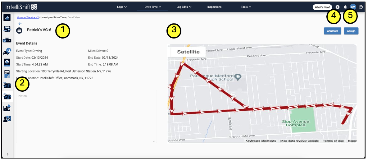 View and Manage Unassigned Drive Time